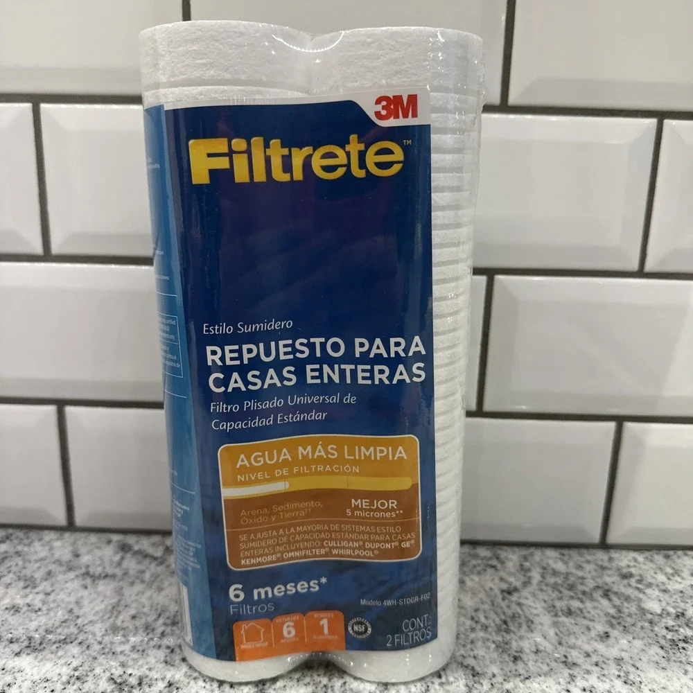 (2) Filtrete 3M Whole House Replacement 4WH-STDGR-F02 Fits Sump‎ Style Systems
